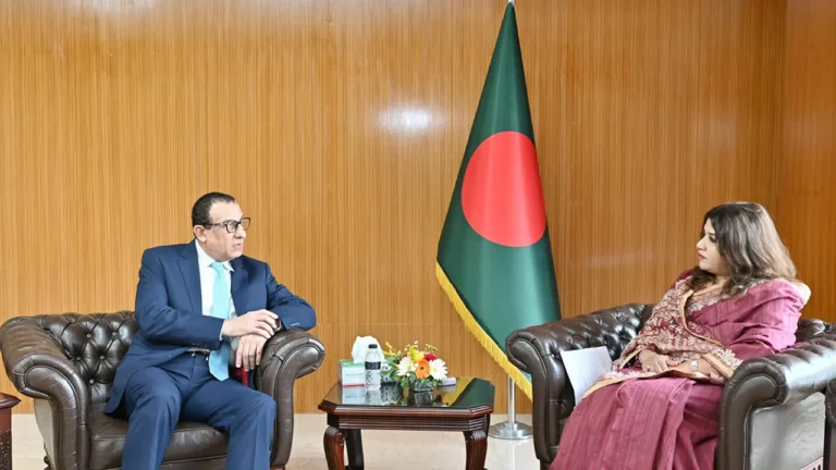 পররাষ্ট্র প্রতিমন্ত্রীর সঙ্গে ফিলিস্তিনের রাষ্ট্রদূতের সাক্ষাৎ