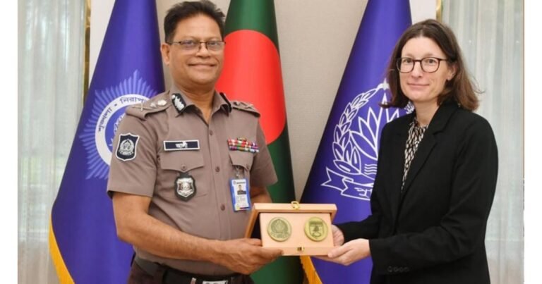 আইজিপির সঙ্গে জার্মান দূতাবাসের ডেপুটি হেড অব মিশনের সাক্ষাৎ