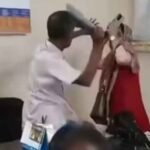 শিক্ষিকাকে জুতাপেটা করলেন বিএনপি নেতা