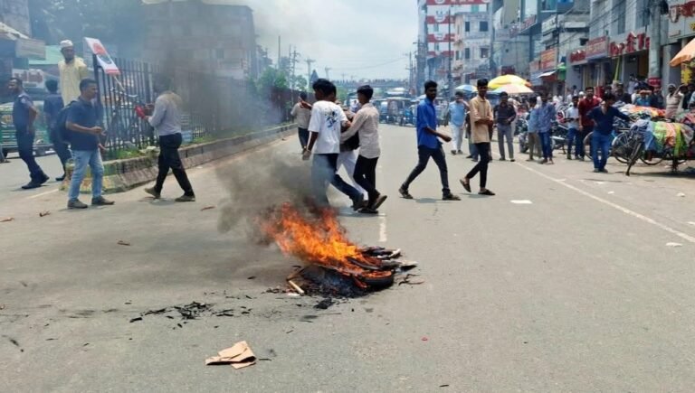নোয়াখালীতে ছাত্রদলের পদবঞ্চিতদের বিক্ষোভ, সড়কে অগ্নিসংযোগ