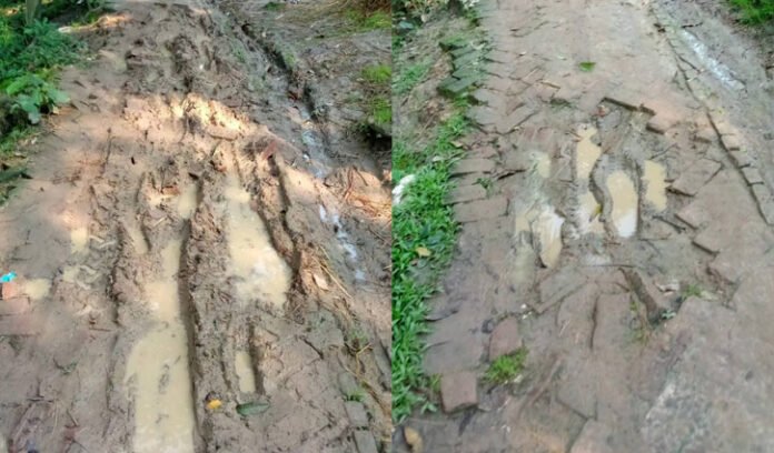 গাজীপুরের পাকুরিয়ার প্রধান সড়কে দুর্ভোগ যেন নিত্যসঙ্গী