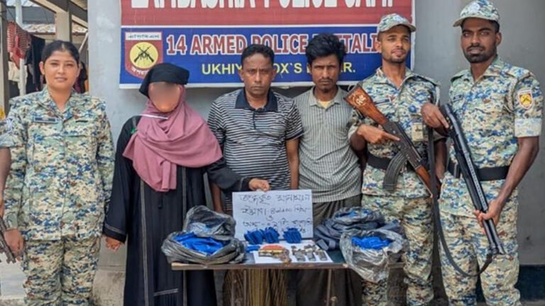 রোহিঙ্গা ক্যাম্পে অস্ত্র-গুলিসহ আটক ৩, উদ্ধার বিপুল ইয়াবা