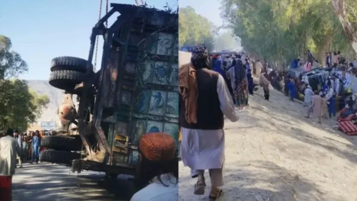 পাকিস্তান থেকে ফেরার পথে ট্রাক উল্টে ২২ আফগান নিহত