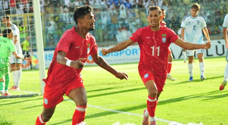 সান মারিনোকে হারিয়ে ইউরোপের মাটিতে ইতিহাস গড়ল বাংলাদেশ