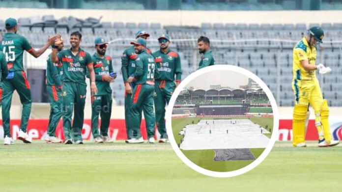 তাসকিন ঝড়ের পর মিরপুরে বৃষ্টি, খেলা আপাতত বন্ধ
