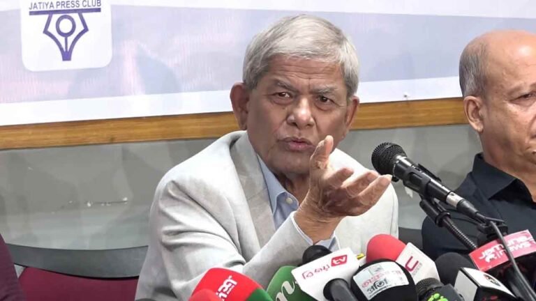 গণতান্ত্রিক রাজনৈতিক দল ছাড়া গণতন্ত্রকে প্রাতিষ্ঠানিক রূপ দেওয়া কঠিন: মির্জা ফখরুল