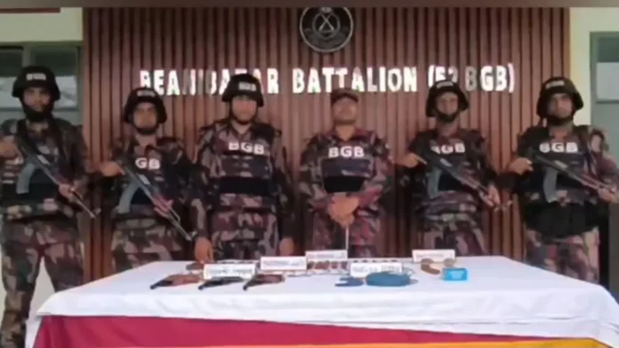 বড়লেখা সীমান্ত এলাকা থেকে বিস্ফোরক ও আগ্নেয়াস্ত্র উদ্ধার
