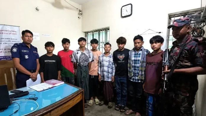 নাইক্ষ্যংছড়ি সীমান্তে অনুপ্রবেশ করা মিয়ানমারের ১১ নাগরিক আটক