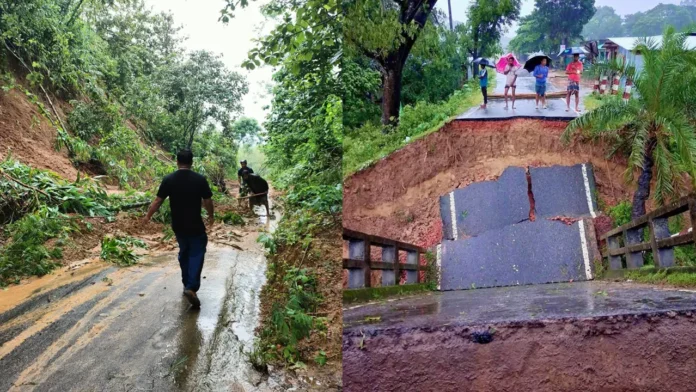পাহাড়ি ঢল ও বন্যায় বিপর্যস্ত পার্বত্যাঞ্চল, সেতু ধসে বিচ্ছিন্ন রাঙামাটি–বান্দরবান
