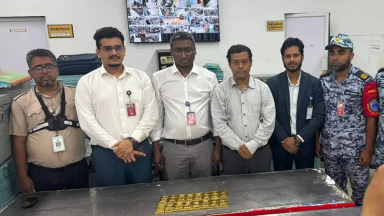 শাহজালাল বিমানবন্দরে ফলের বক্স থেকে ১৬ কেজি স্বর্ণ উদ্ধার