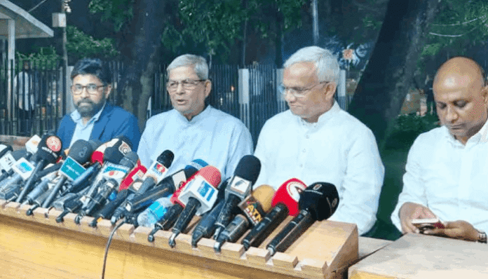 যুগপৎ আন্দোলনে ঘোষিত ৩১ দফার ভিত্তিতেই হবে রাষ্ট্র সংস্কার: মির্জা ফখরুল