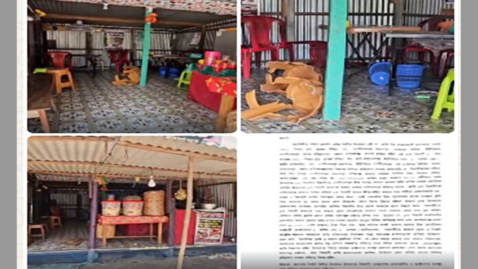 হরিরামপুরে জমি বিরোধে হোটেলে ভাঙচুর ও মারধরের অভিযোগ