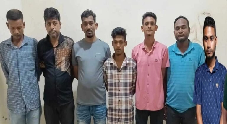 রাঙামাটিতে পুলিশের সাঁড়াশি অভিযান, ১৪ মামলার আসামিসহ গ্রেপ্তার ৮